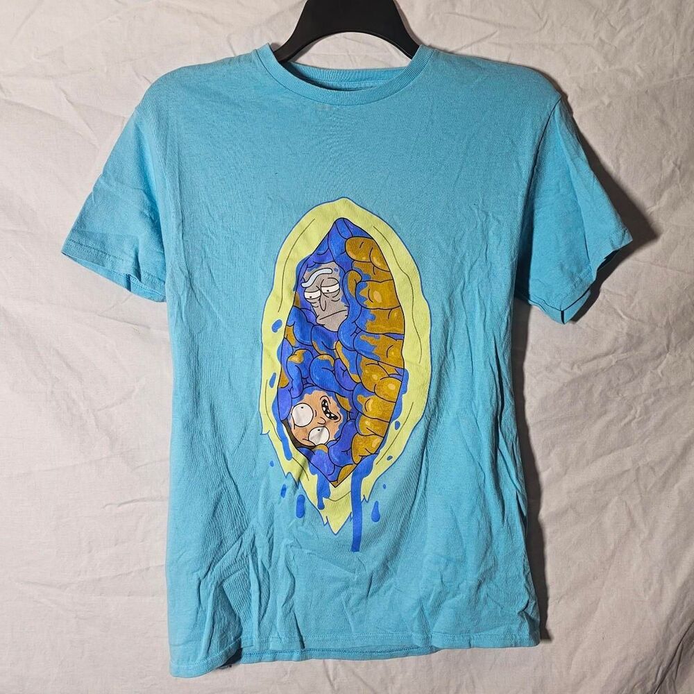 Rick & morty blue tee